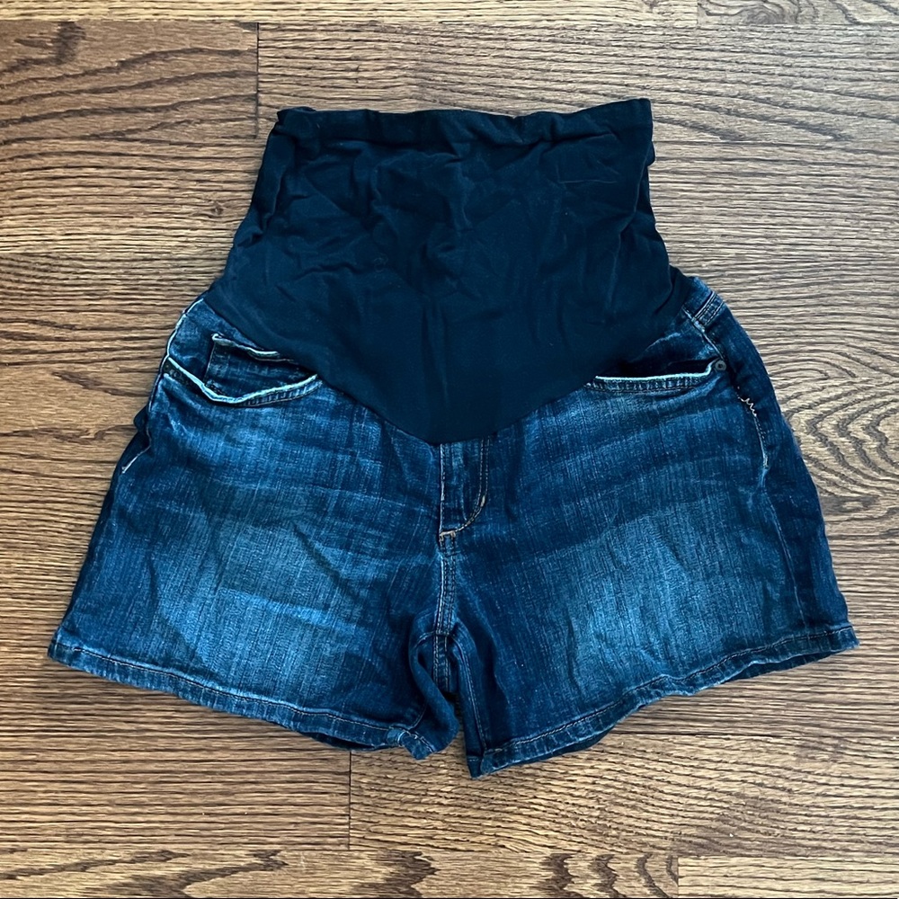 Joe’s Jeans maternity blue jean shorts